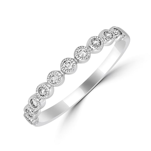 Vintage obrúčka s lab-grown diamantmi a komfortný prsteň Edan