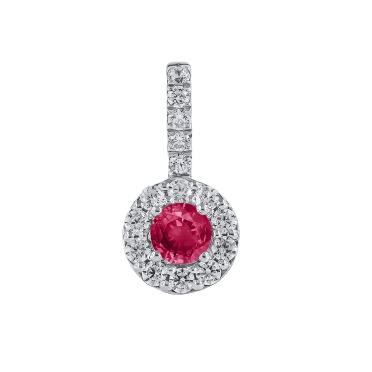 Elegantný prívesok s rubínom a lab-grown diamantmi Harvey