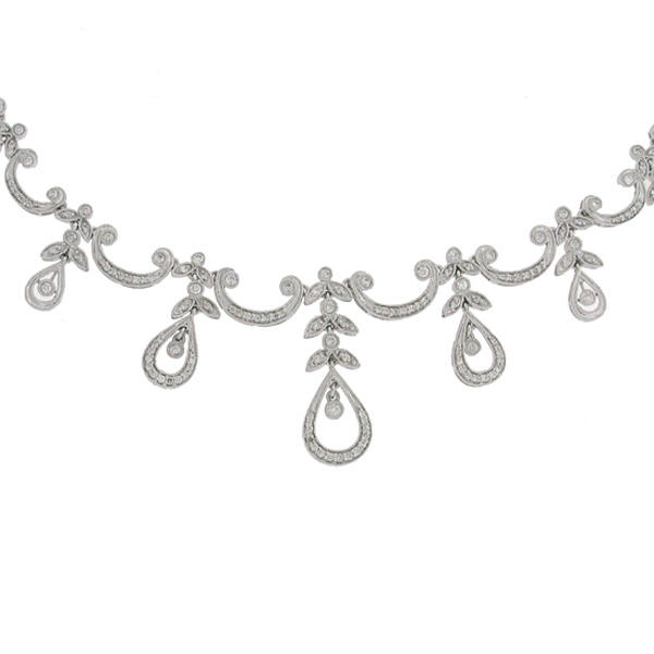 Diamantový náhrdelník zlatý