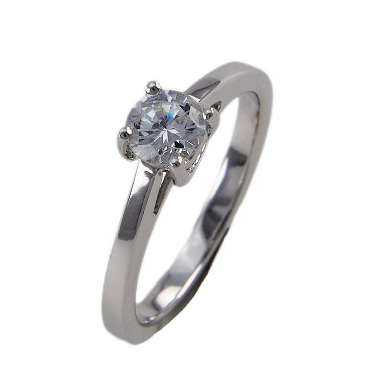 Zlatý zasnubný prsteň s diamantom Yara