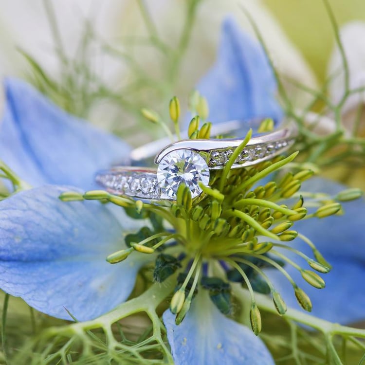 Platinový prsteň s GIA diamantom 55717