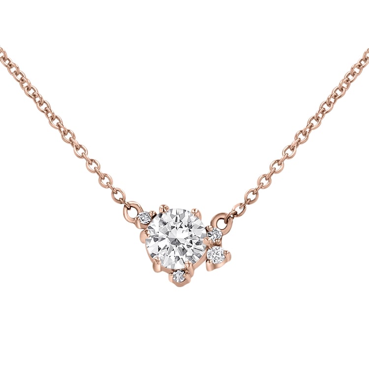 Cluster náhrdelník s lab-grown diamantmi Edom 146525