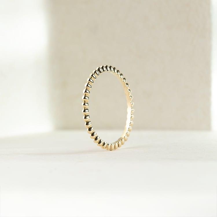 Minimalistický guličkový prsteň Mira 147516