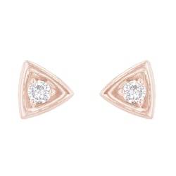 Trojuholníkové náušnice 2v1 s lab-grown diamantmi Lexie