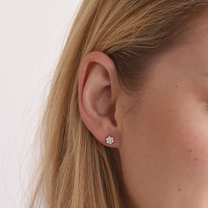 Elegantné náušnice s lab-grown diamantmi Restia