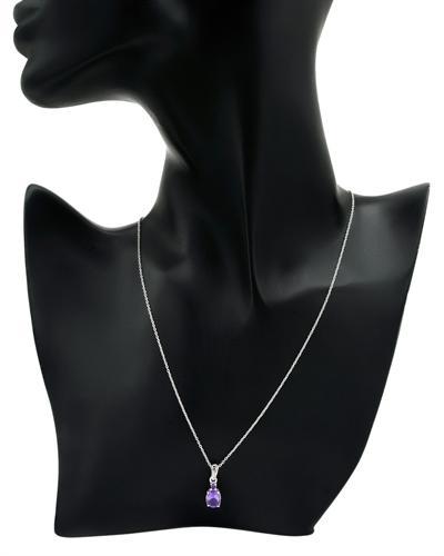 Strieborný náhrdelník s ametystom 620