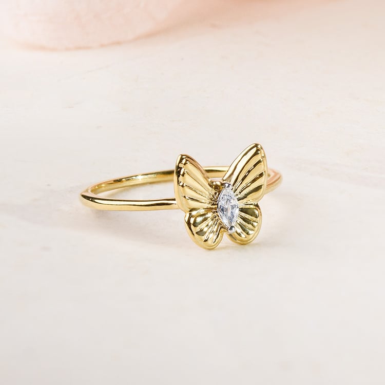 Zlatý prsteň s lab-grown diamantom Rachel 163530