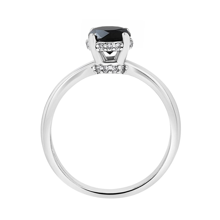 Prsteň s čiernym a bielymi diamantmi Ymos 141995