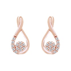 Diamantové náušnice v tvare kvapky Milovan
