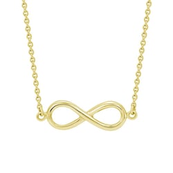 Zlatý náhrdelník s motívom nekonečna Infinity