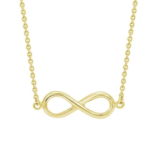 Zlatý náhrdelník s motívom nekonečna Infinity