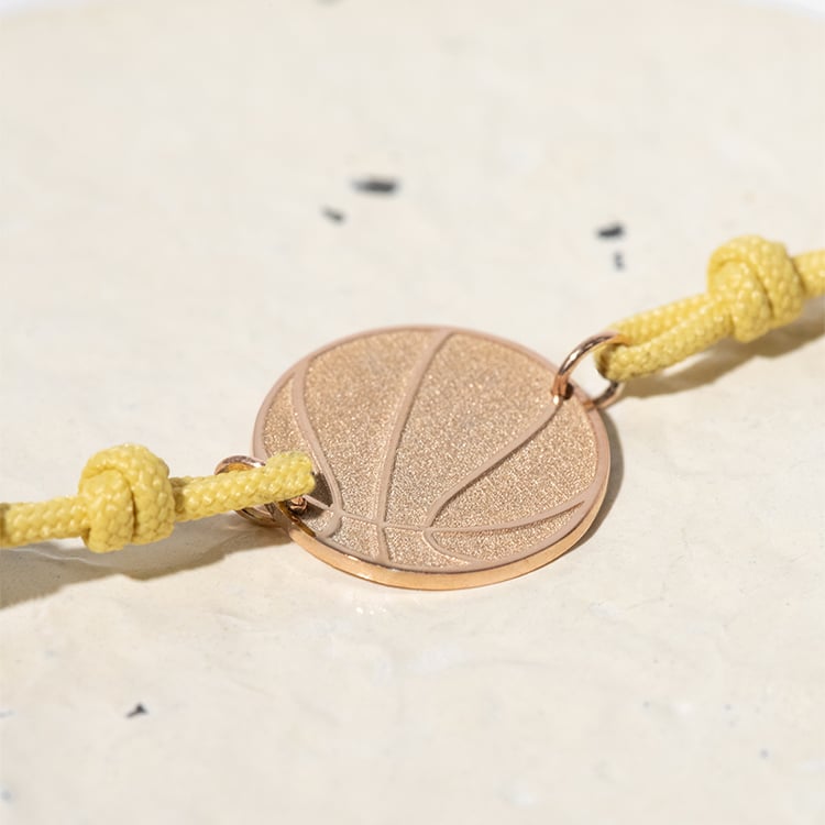 Povrázkový náramok lopta s gravírom vašej voľby Basketball 124719