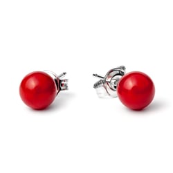 Minimalistické náušnice s korálmi Belva