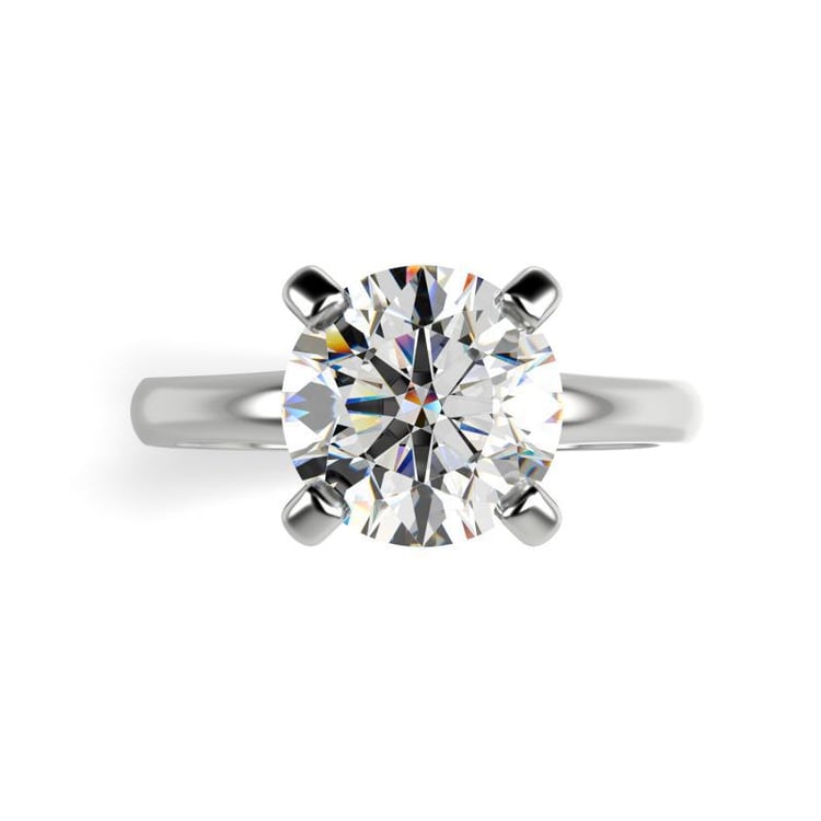 Prsteň z platiny s diamantom 23942