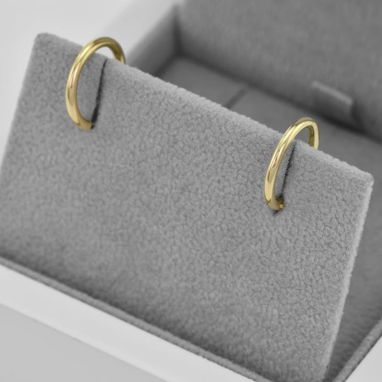 Náušnice krúžky zo žltého zlata 45132