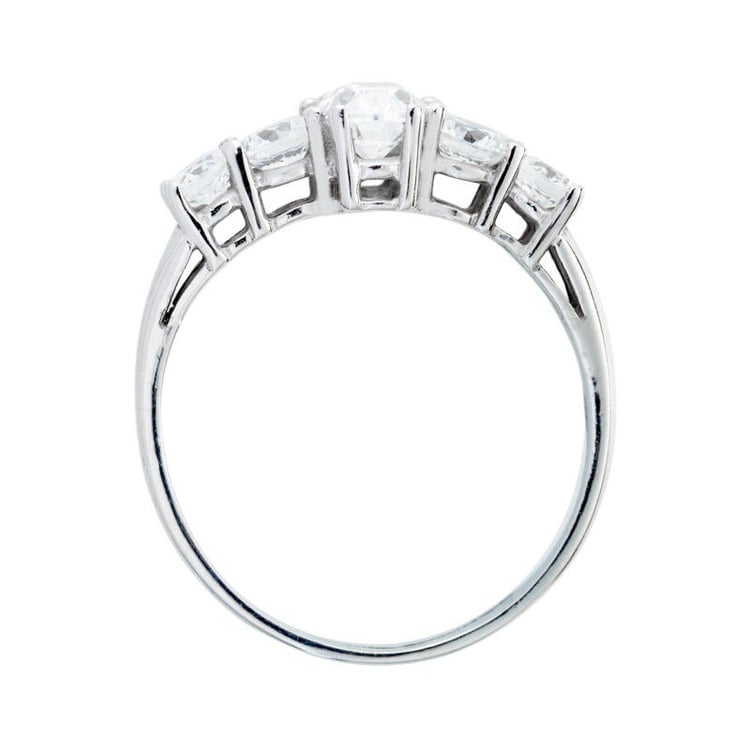 Zlatý zásnubný prsteň s diamantmi 2877