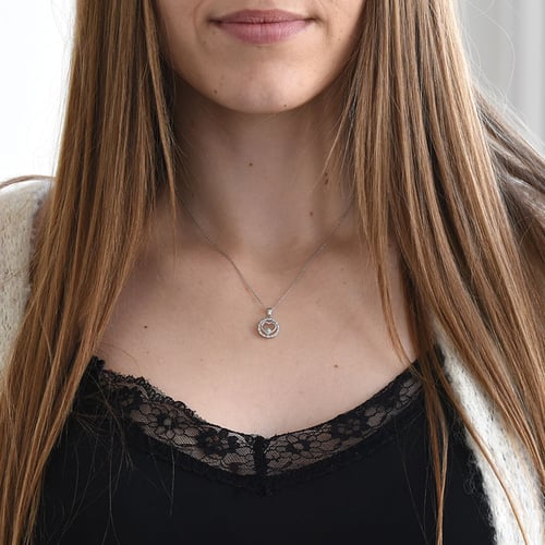 Romantický prívesok s diamantmi Jannike
