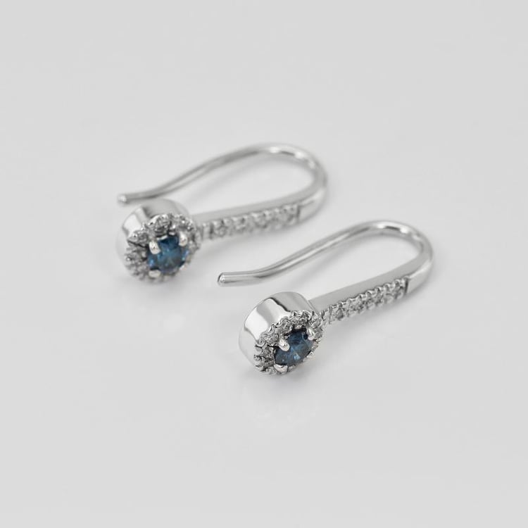 Zlaté diamantové náušnice 22282