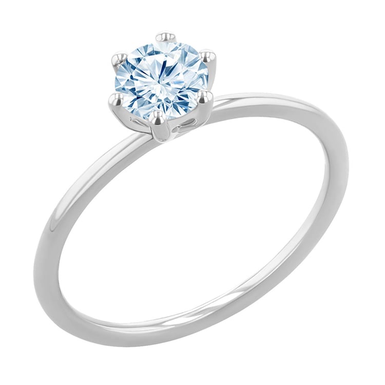 Zásnubný prsteň s akvamarínom Birdie