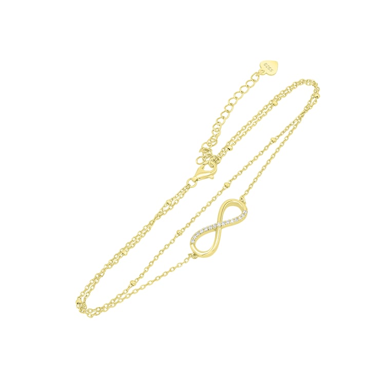 Strieborný minimalistický náramok na nohu Kira 167126