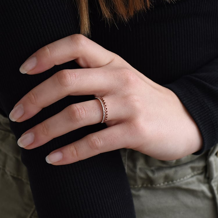 Prsteň s diamantmi zo zlata 89988