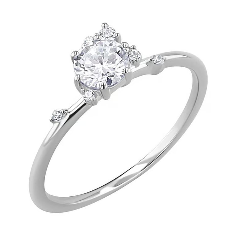 Cluster rozvodový prsteň s lab-grown diamantmi Rosa 164733