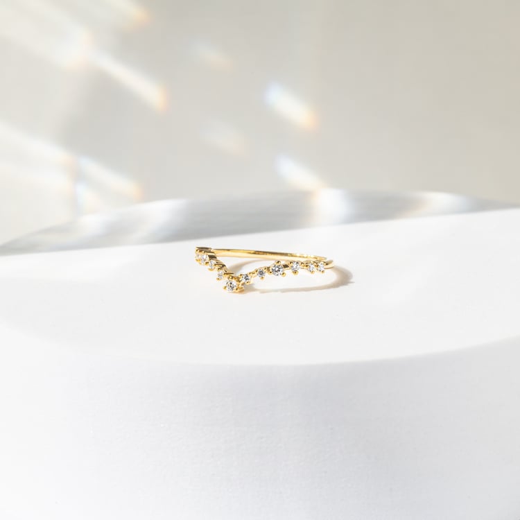 Vykrojený eternity prsteň s lab-grown diamantmi Donnie 141755