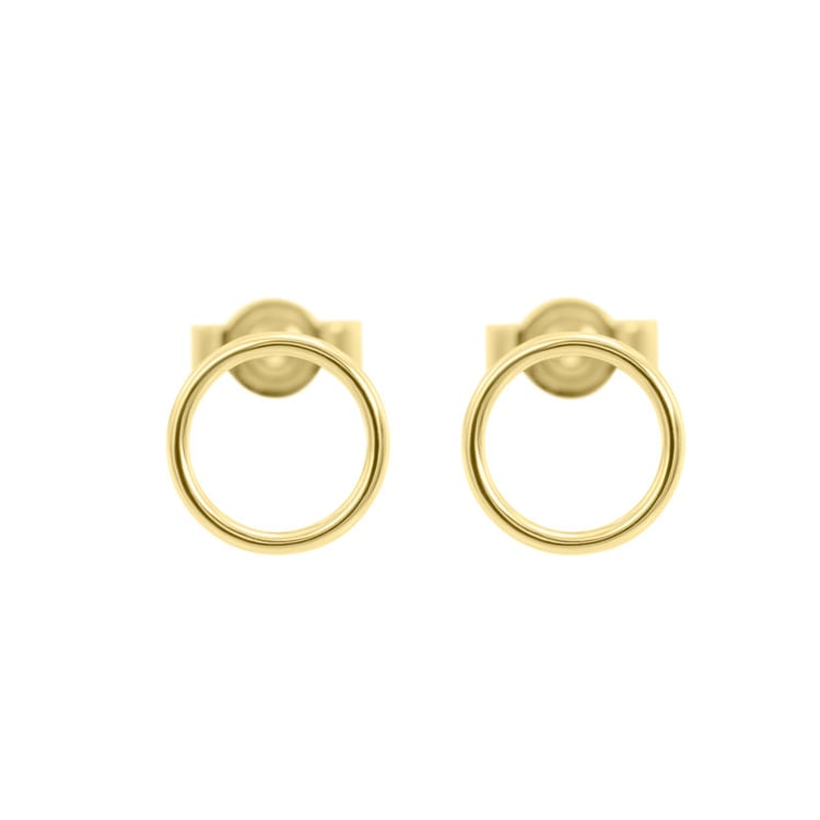 Zlaté náušnice napichovacie krúžky