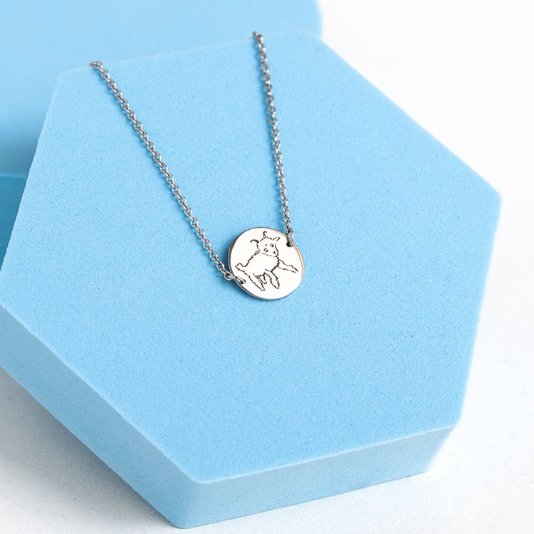 Strieborný náramok s gravírom baránka Malý princ 144387