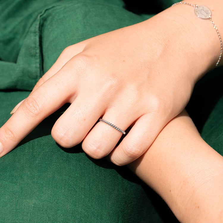 Kolekcia strieborných prepletených šperkov Attory 144021