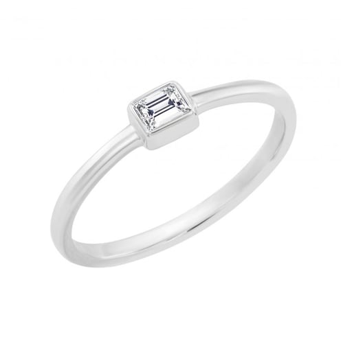 Zlatý zásnubný set s emerald diamantom Lilithena