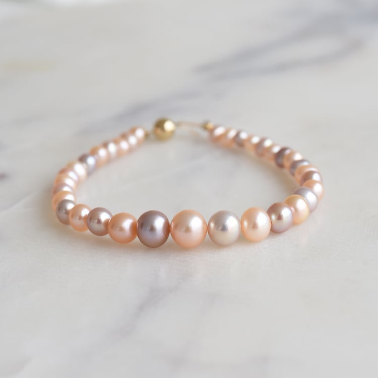 Perlový náramok zo zlata 90520