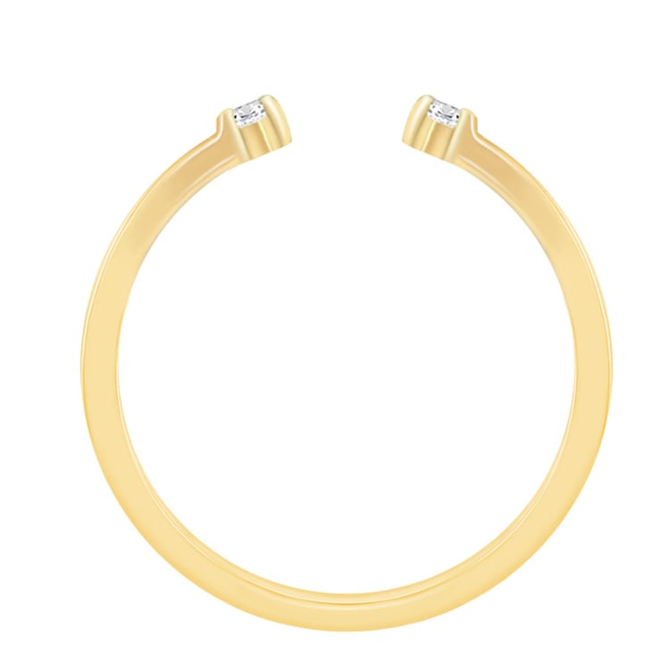 Netradiční zásnubný prsteň zo zlata 74967