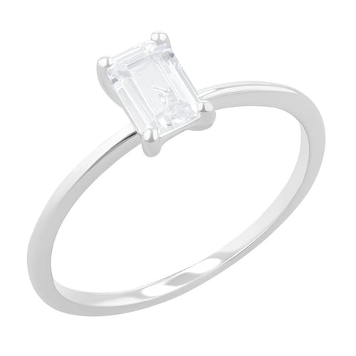 Zásnubný prsteň s emerald diamantom Olson
