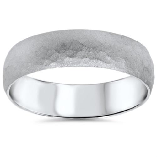 Pánska obrúčka z bieleho zlata