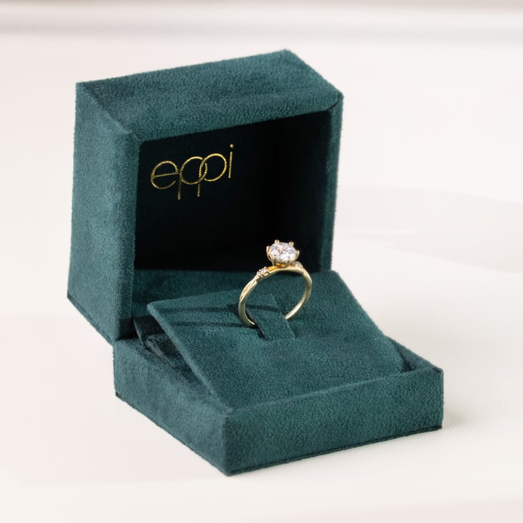 Prémiová zelená semišová krabička Miryam 164588