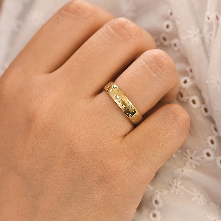 Zlaté svadobné obrúčky s diamantmi Berdy 156791