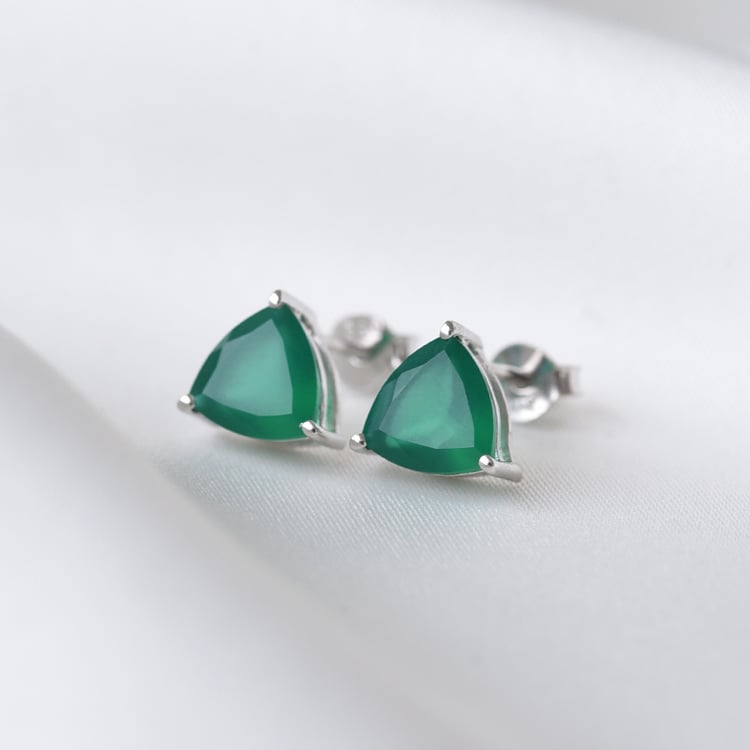 Náušnice s ónyxmi zo striebra 78673