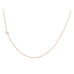 Náhrdelník s písmenom a lab-grown diamanty Lupe