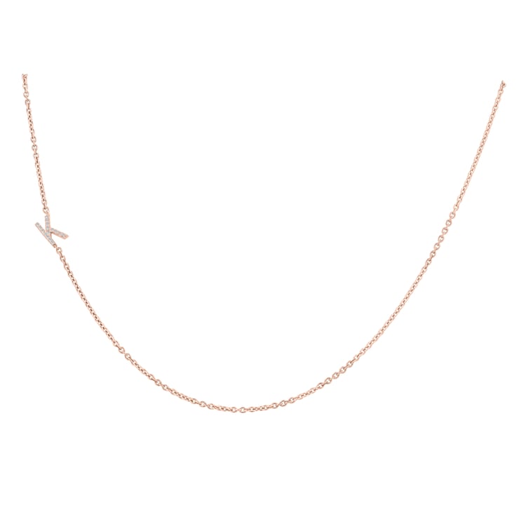 Náhrdelník s písmenom a lab-grown diamanty Lupe 152240