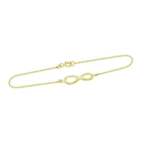 Zlatý fashion náramok s motívom nekonečna Infinity