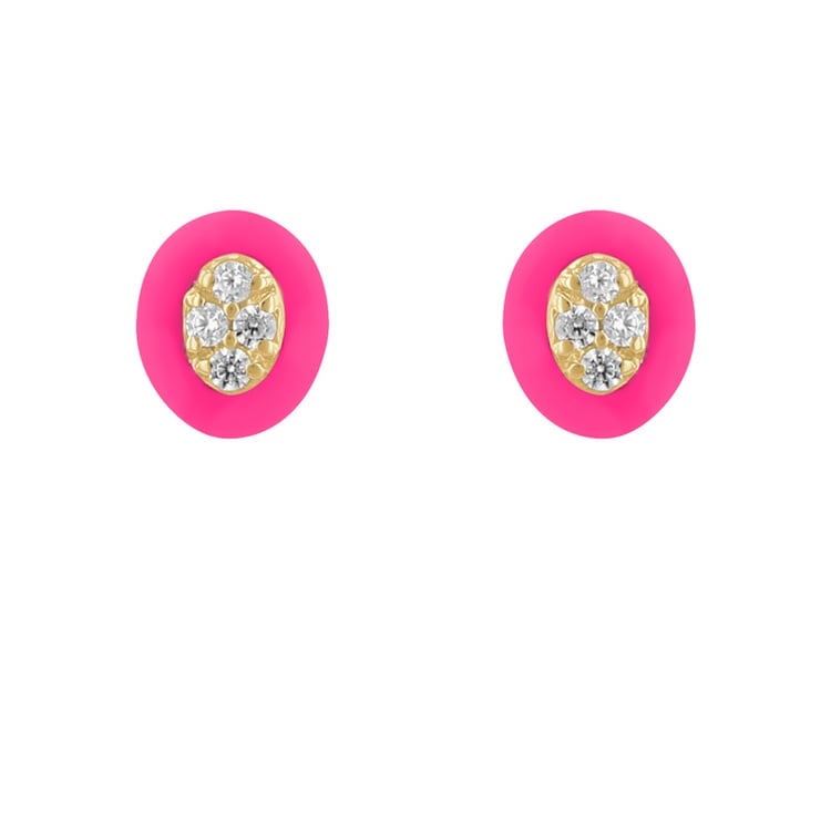 Keramické náušnice s lab-grown diamantmi Riva 120897