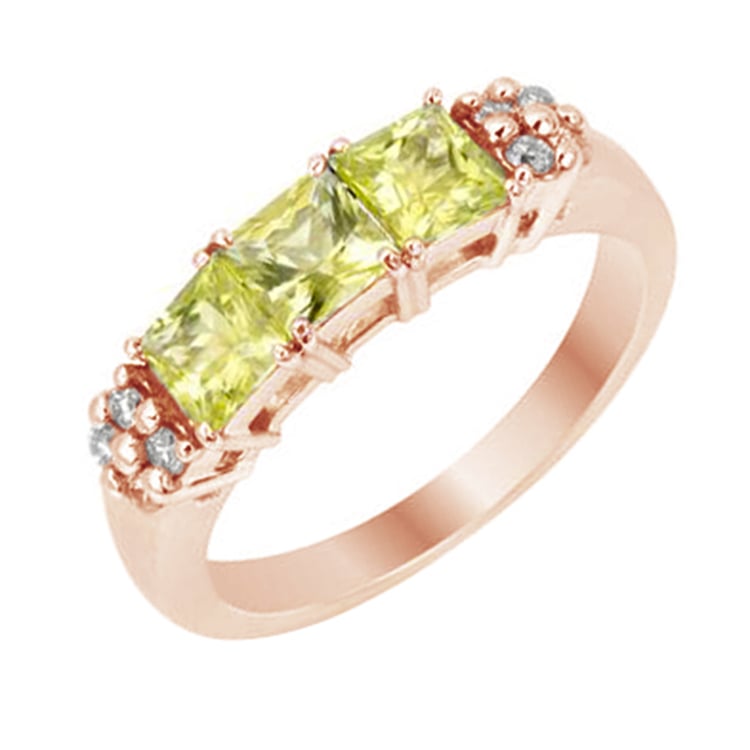 Diamantový prsteň s turmalínmi 83811