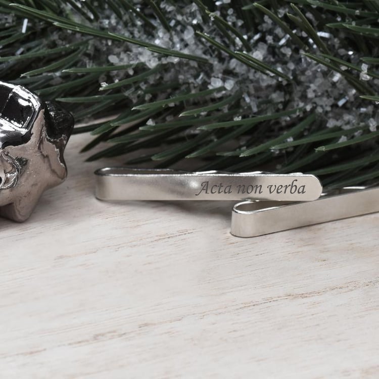 Strieborná kravatová spona 62614