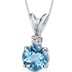 Prívesok zo zlata s topásom a diamantom Endora