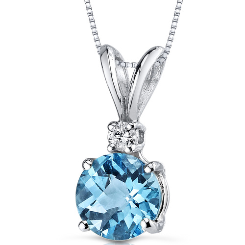 Prívesok zo zlata s diamantom a topásom