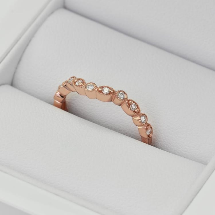 Zlatý eternity prsteň s diamantmi 24452