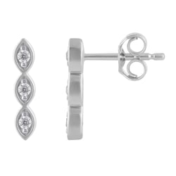 Zlaté náušnice s lab-grown diamantmi Monna