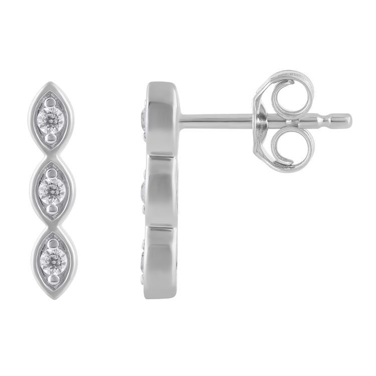 Zlaté náušnice s lab-grown diamantmi Monna 158533