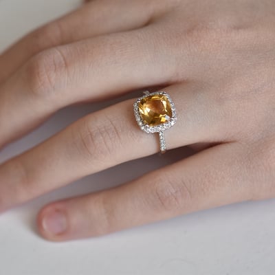 Prsteň s citrínom